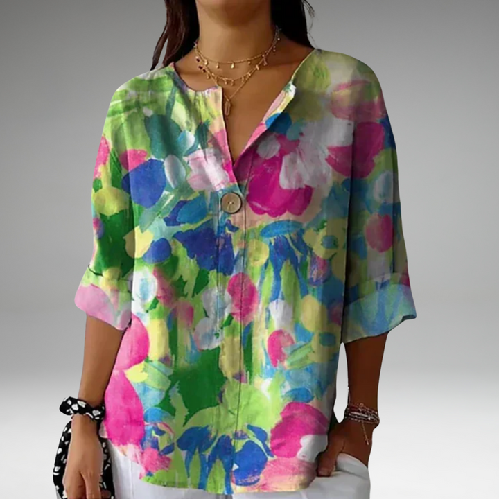 Arlene | Blouse Chic à Imprimé Floral