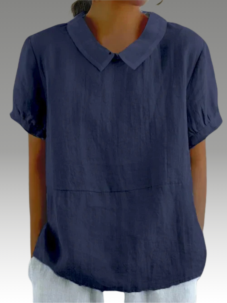 Deborah | Blouse Col Montant Détendue