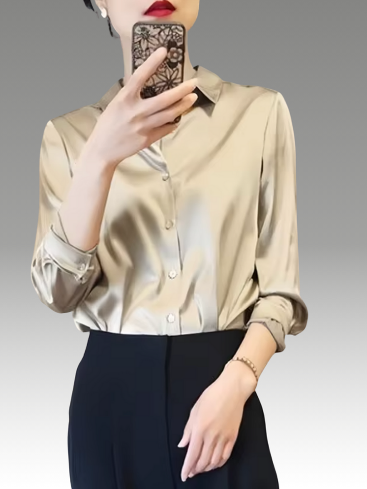 Paige – Blouse en Satin Élégante