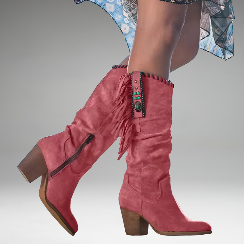 Mara™ - Bottes de Cowboy en Cuir Véritable