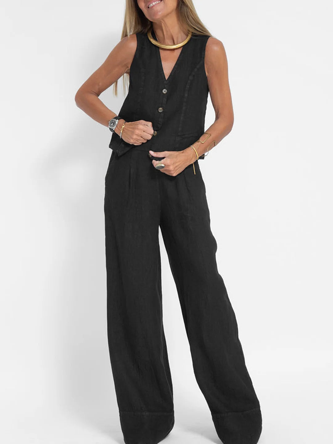 Ella - Ensemble Veste & Pantalon Large (Presque épuisé)