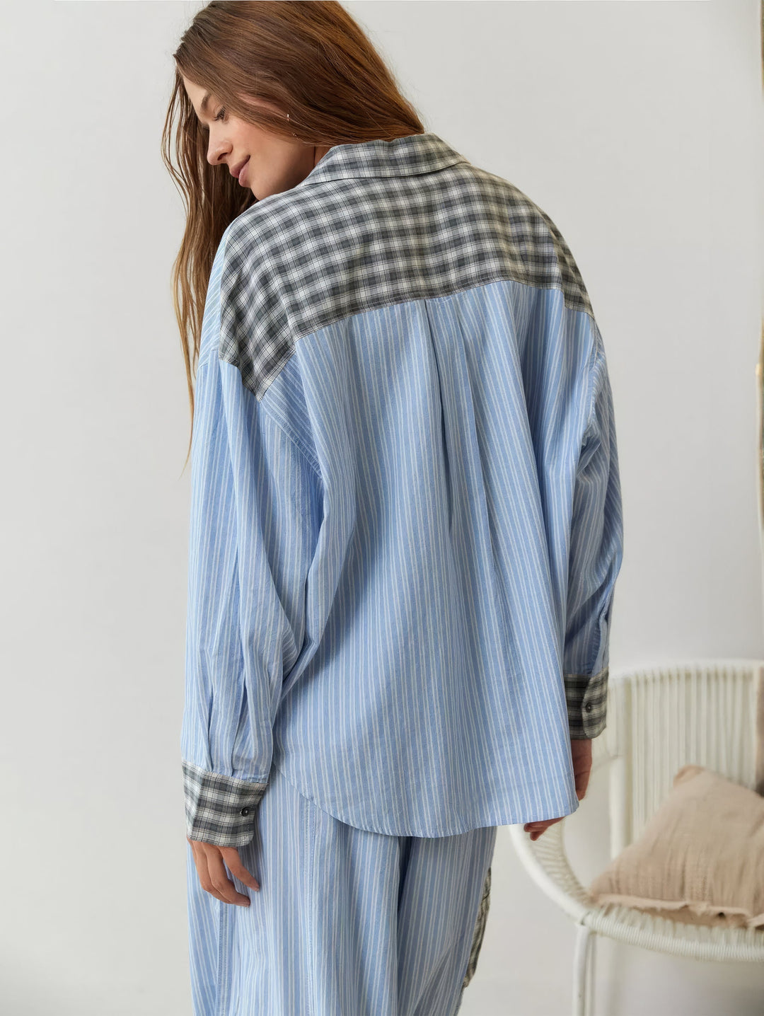 Ava Ensemble de Loungewear 2 Pièces pour Femmes – Pyjamas à Carreaux