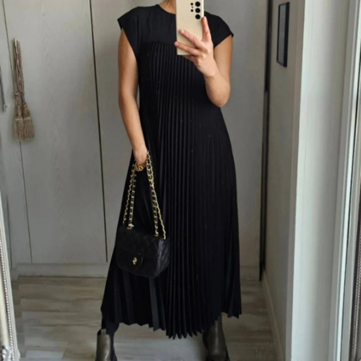 Seline® | Robe Plissée Légère et Fraîche
