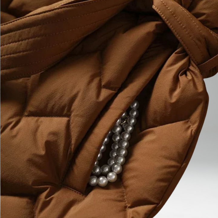 Adriana | Manteau en duvet élégant avec ceinture