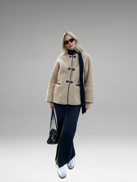 Elvara - Manteau Long Fluffy Avec Poches