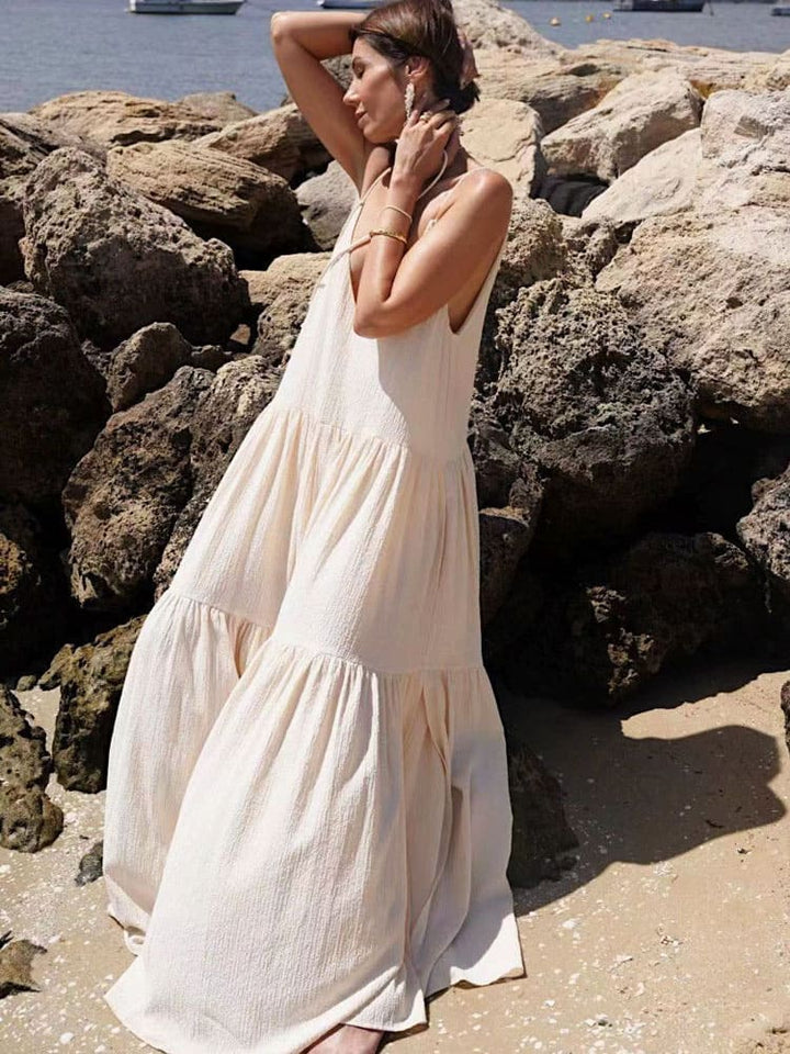 Clarissa - Robe Maxi Brise Océan