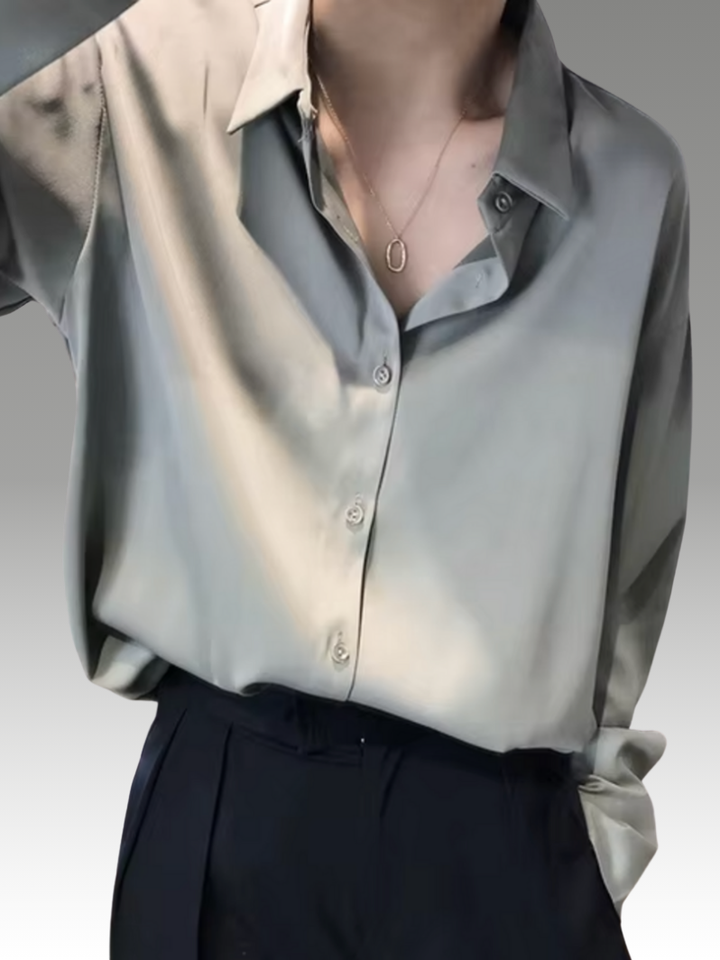 Paige – Blouse en Satin Élégante