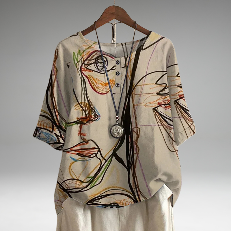 Anya | Blouse d'inspiration rétro