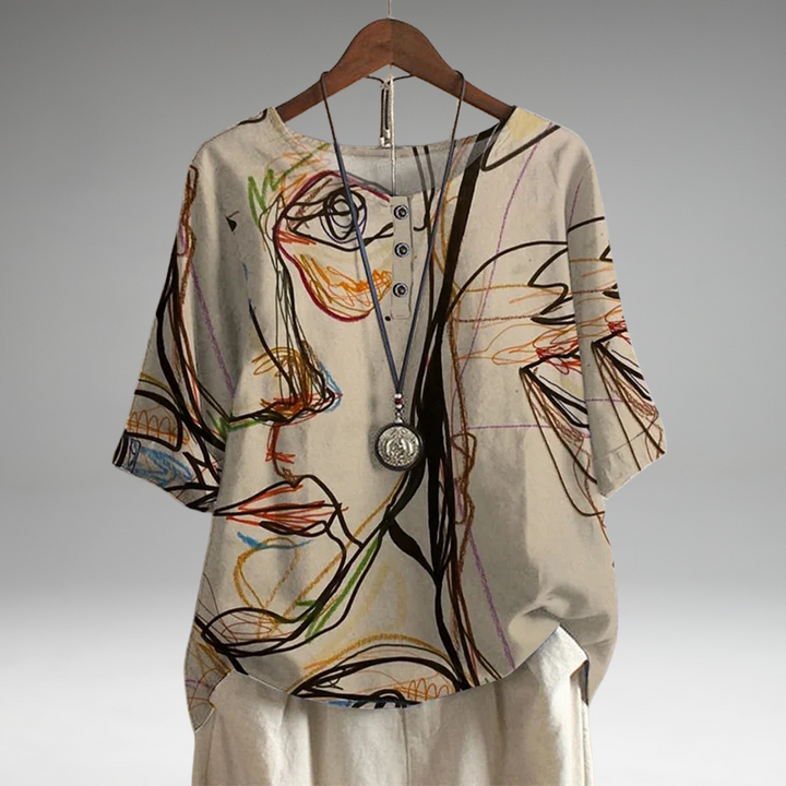 Anya | Blouse d'inspiration rétro