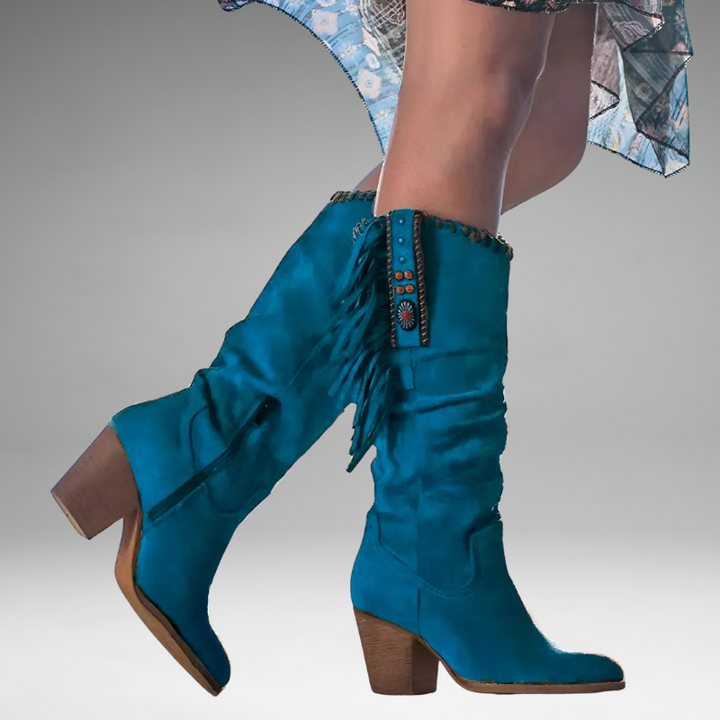 Mara™ - Bottes de Cowboy en Cuir Véritable