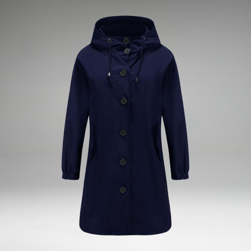 Betsy | Manteau Boutonné Imperméable et Coupe-Vent