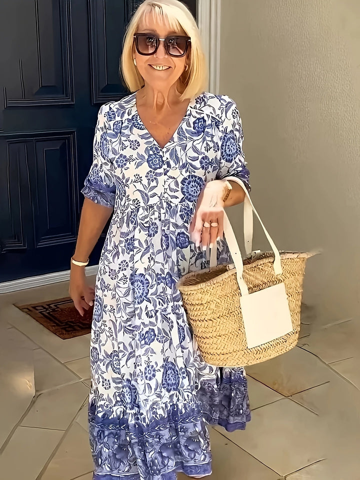 Luna – Robe Florale Élégante