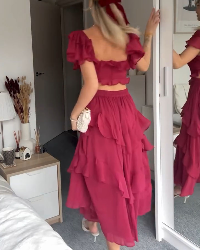Elisa - Robe à volants