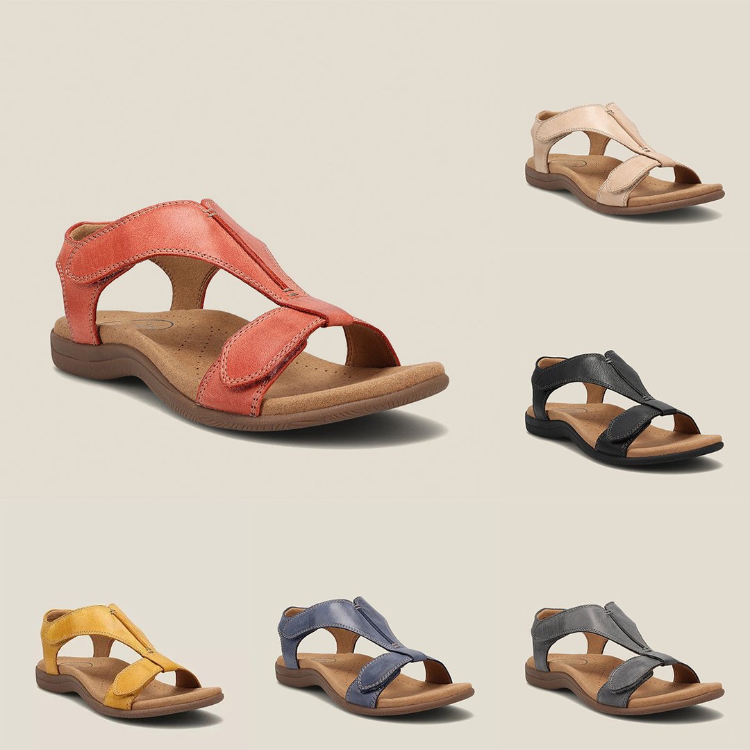 Giulia™ - Sandales orthopédiques en cuir décontractées