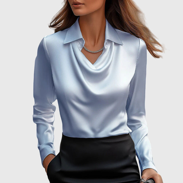 ÉMILIE - BLOUSE AVEC ÉCLAT LUXUEUX ET VOLANTS