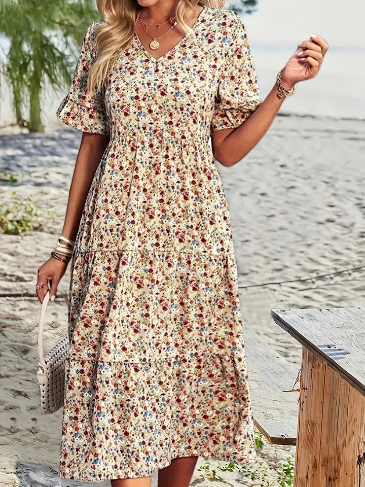 Ariana – Robe Florale Bohémienne