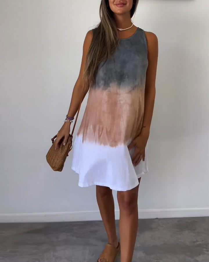 Crizzia - Robe Dégradé Décontractée