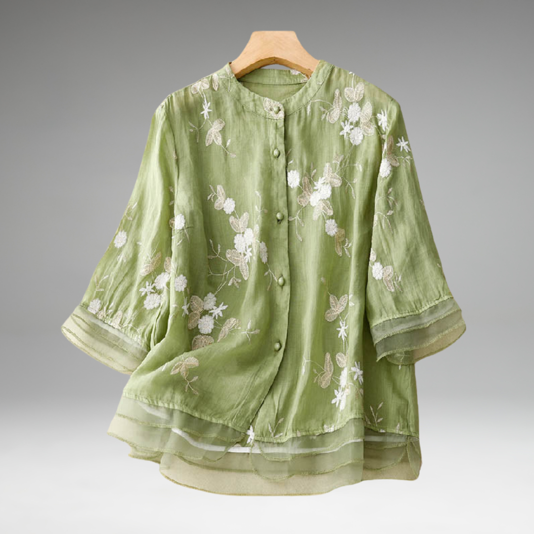 Eloise™ | Blouse Brodée Élégante