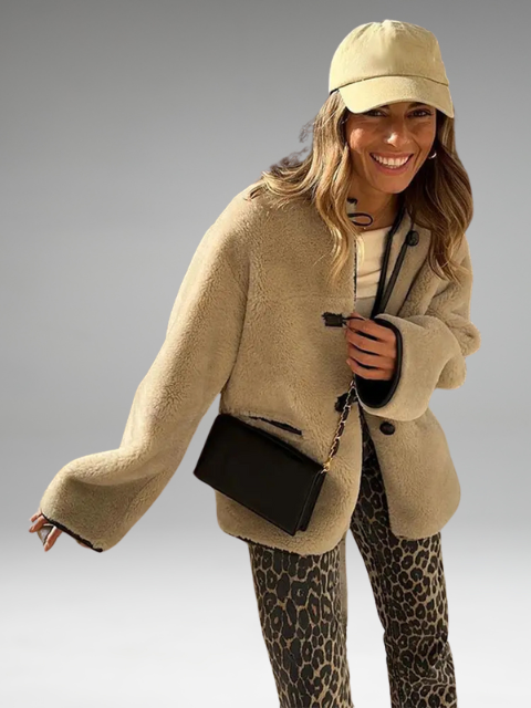 Elvara - Manteau Long Fluffy Avec Poches