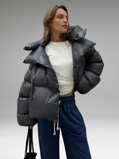 Azelina - Veste doudoune surdimensionnée à double couche