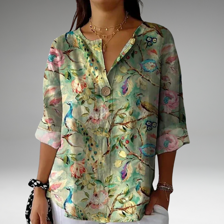 Arlene | Blouse Chic à Imprimé Floral