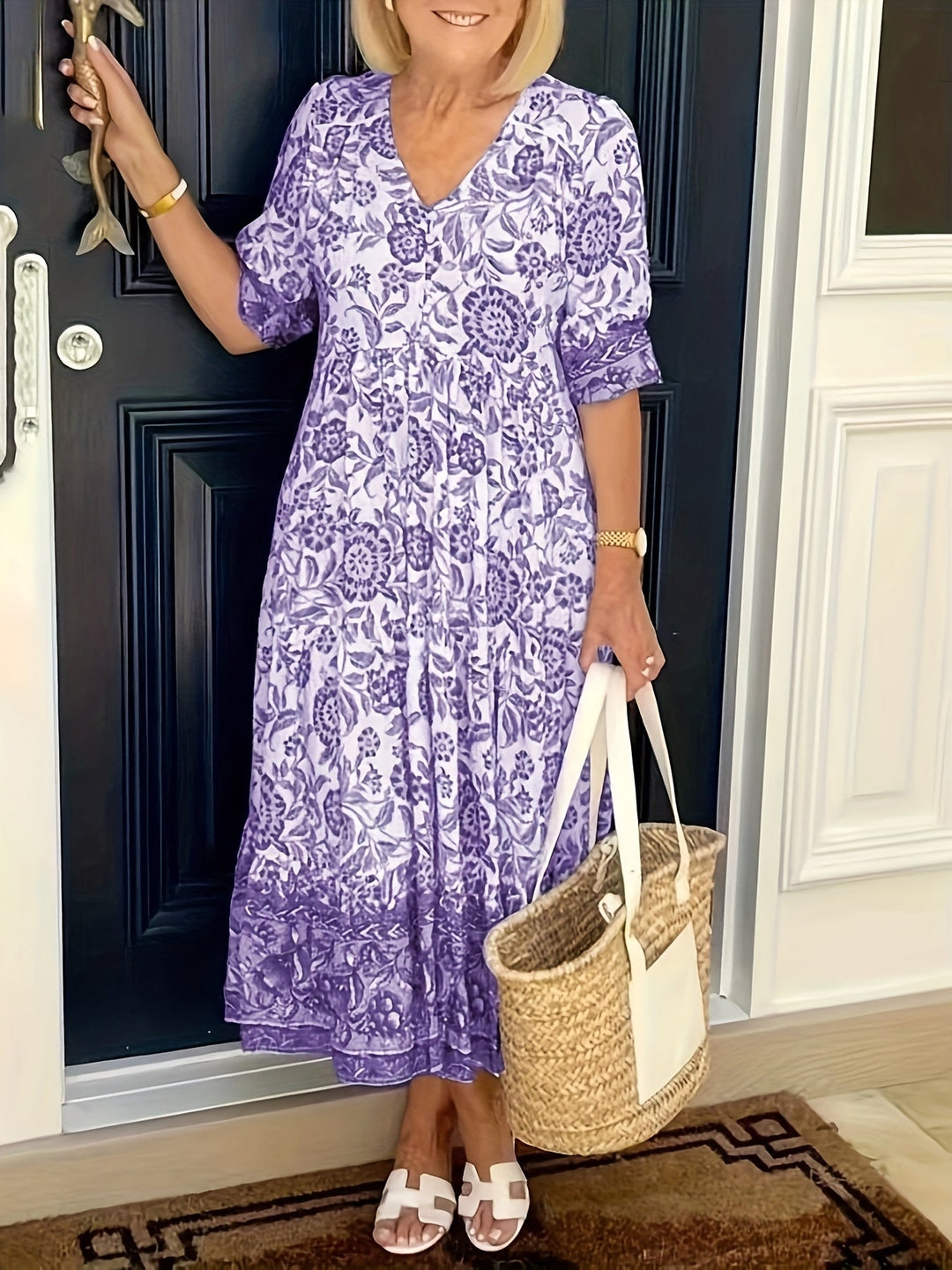 Luna – Robe Florale Élégante