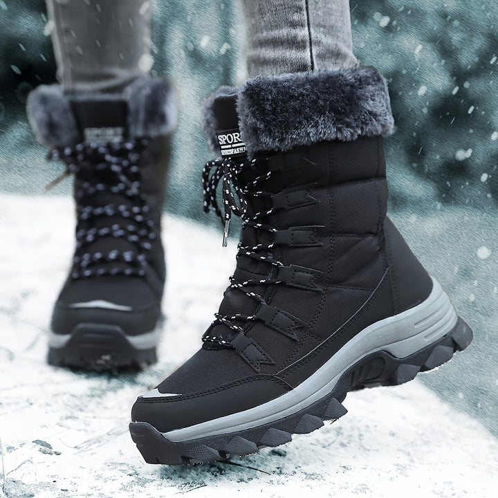 Maya - Bottes de Neige Imperméables et Isolées avec Fourrure Synthétique