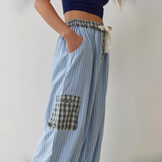 Ava Ensemble de Loungewear 2 Pièces pour Femmes – Pyjamas à Carreaux