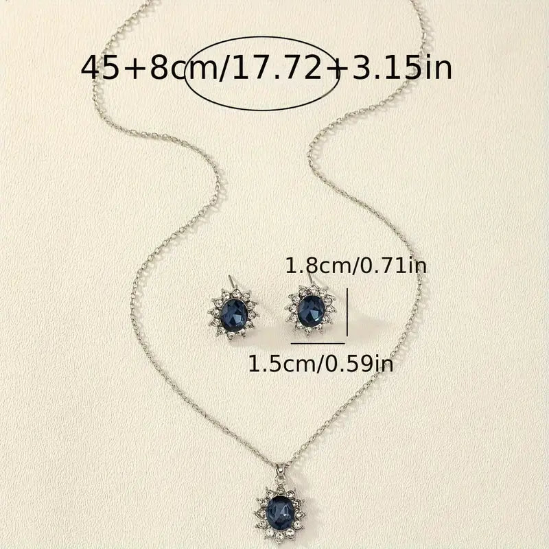 Parure Katya Azuryn | Or blanc