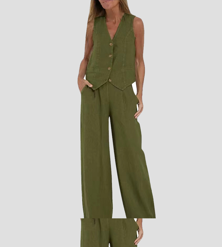 Ella - Ensemble Veste & Pantalon Large (Presque épuisé)