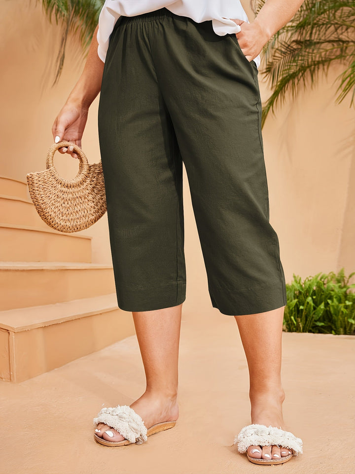 Elise – Pantalon Large Décontracté