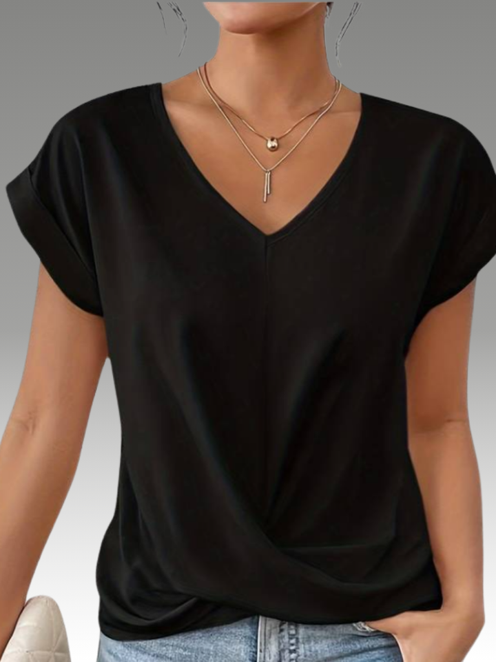 CELESTE – Haut V-Neck Élégant