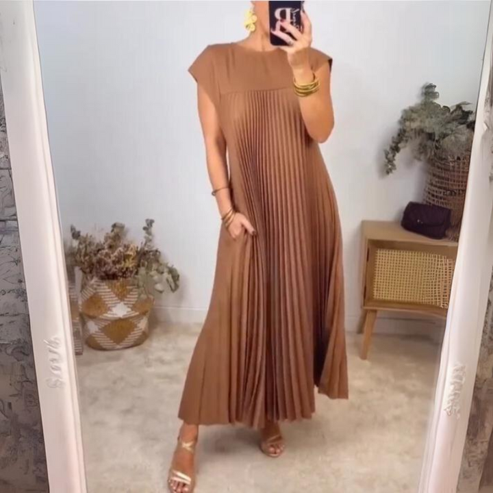 Seline® | Robe Plissée Légère et Fraîche