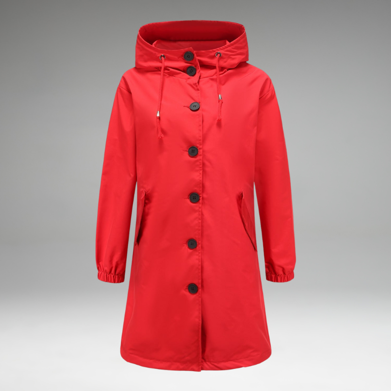 Betsy | Manteau Boutonné Imperméable et Coupe-Vent
