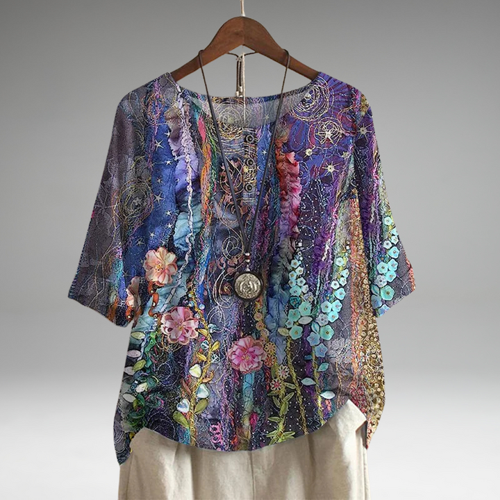 Anya | Blouse d'inspiration rétro