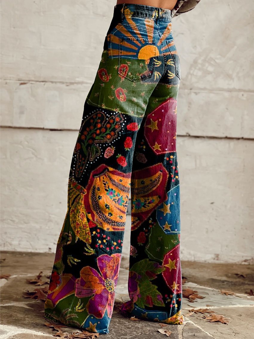 Sanne | Pantalons Vintage Boho