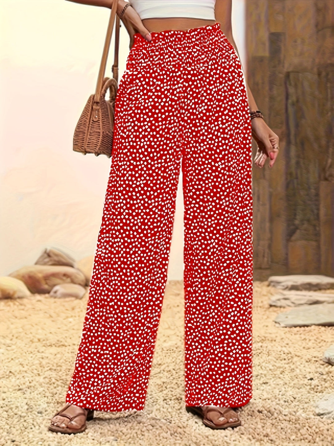 Mira - Pantalon Large Imprimé Intégral