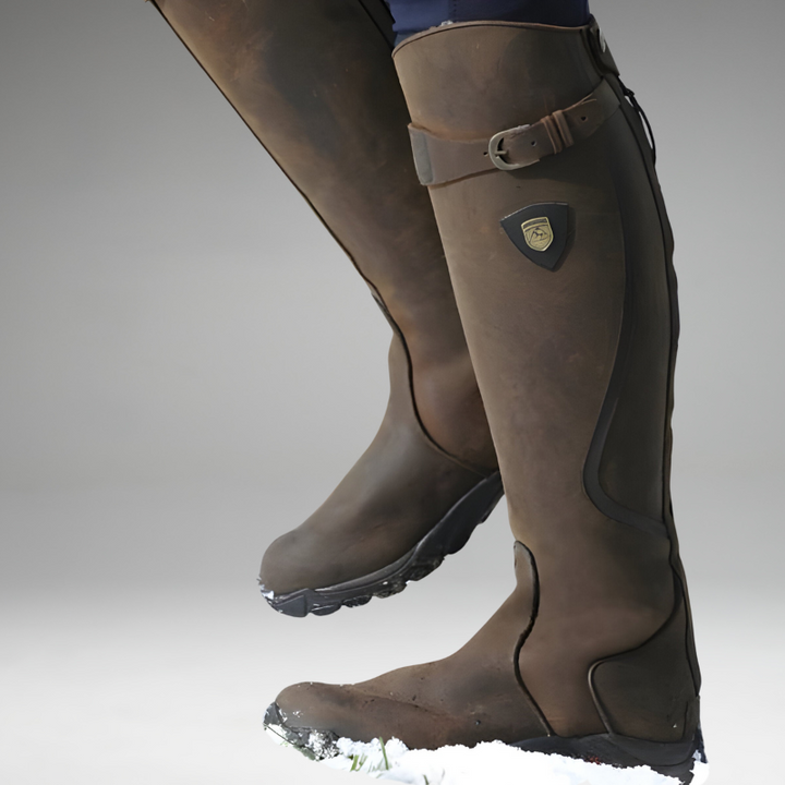 Bottes de Neige pour Équitation d'Hiver | Cuir Imperméable Isolé