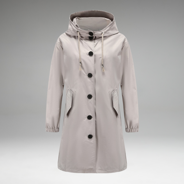 Betsy | Manteau Boutonné Imperméable et Coupe-Vent