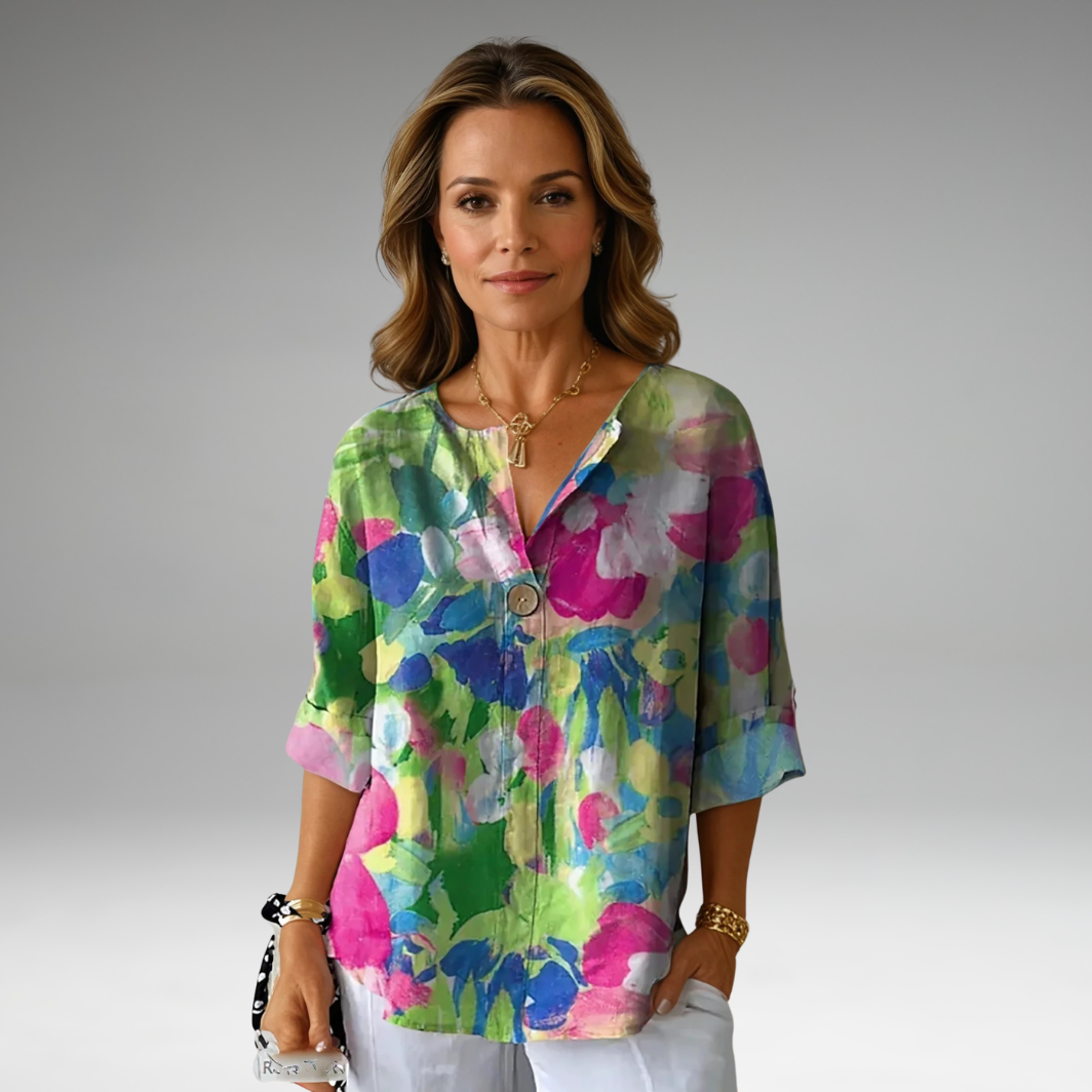 Arlene | Blouse Chic à Imprimé Floral