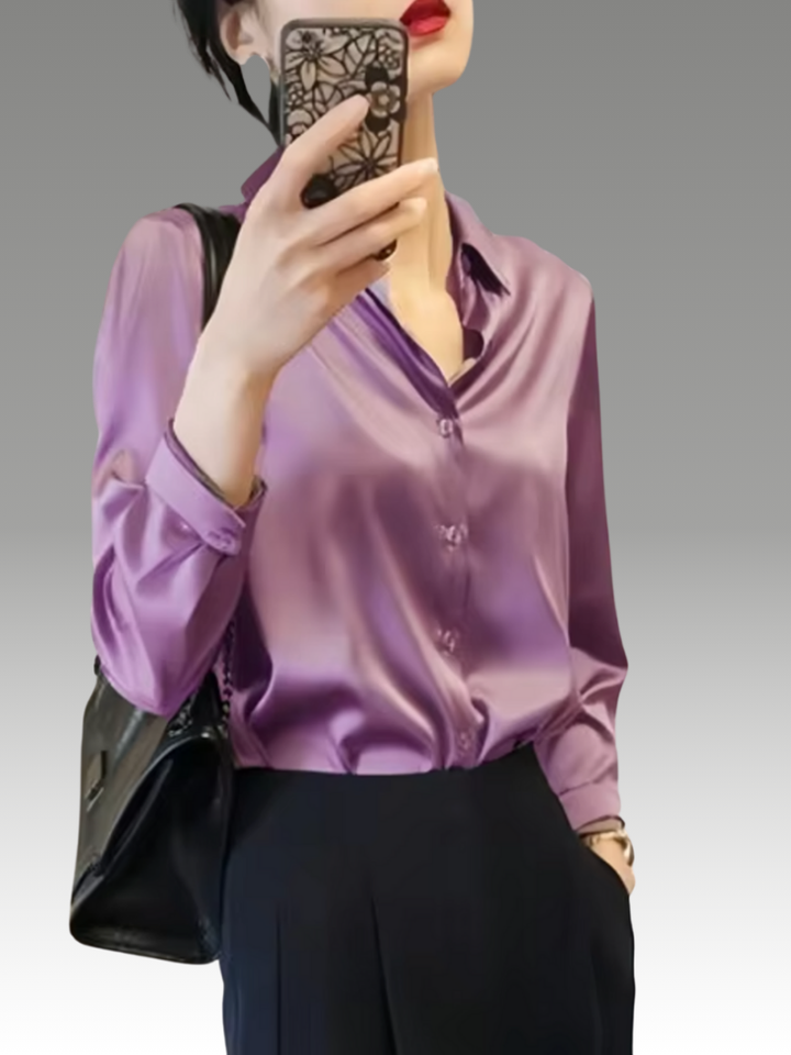 Paige – Blouse en Satin Élégante