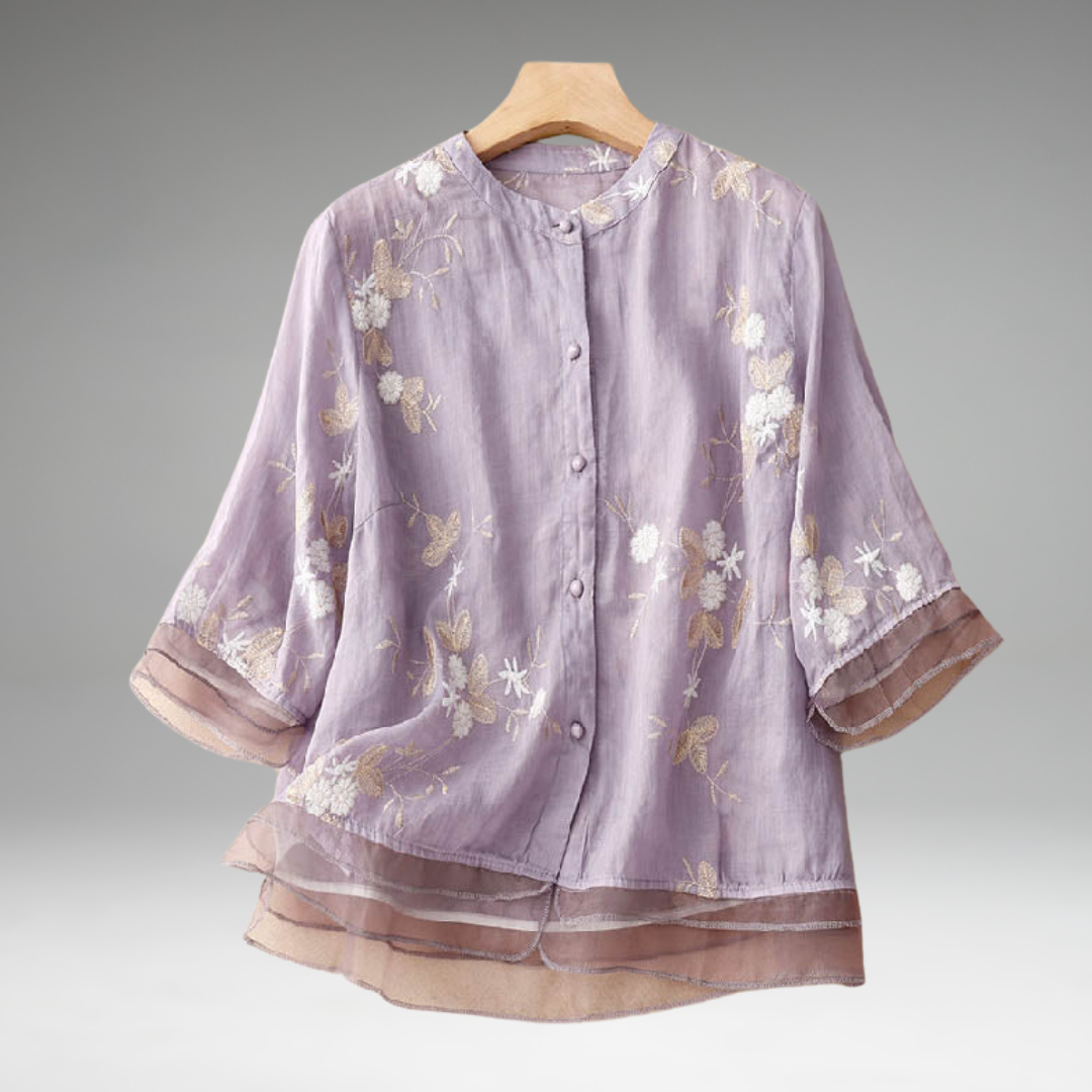 Eloise™ | Blouse Brodée Élégante