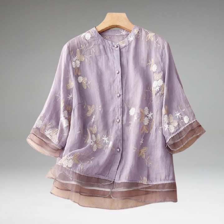 Eloise™ | Blouse Brodée Élégante