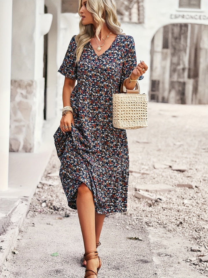 Ariana – Robe Florale Bohémienne