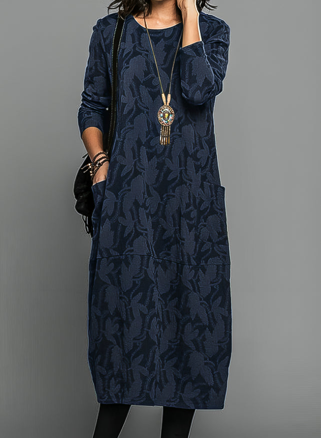 Cassie™ | Robe d'Hiver Décontractée avec Col Rond