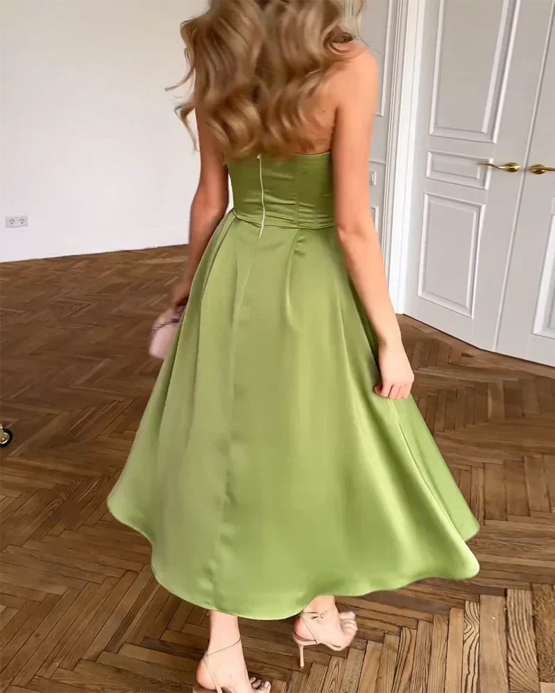 Bianca - Robe Midi Sans Manches Chic