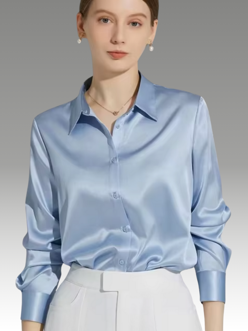 Paige – Blouse en Satin Élégante