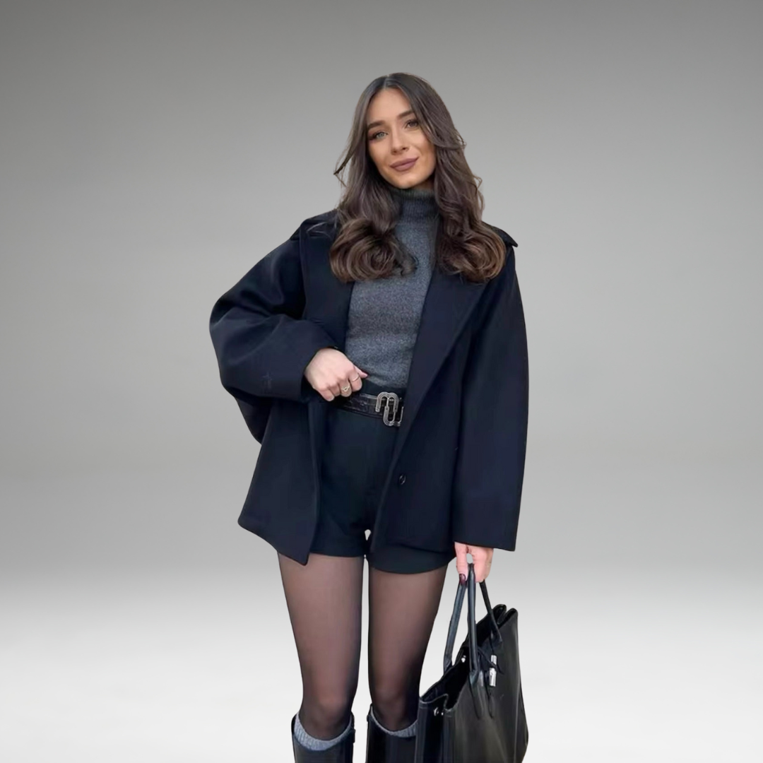 Zadie - Manteau Oversized Boutonné Avec Poches