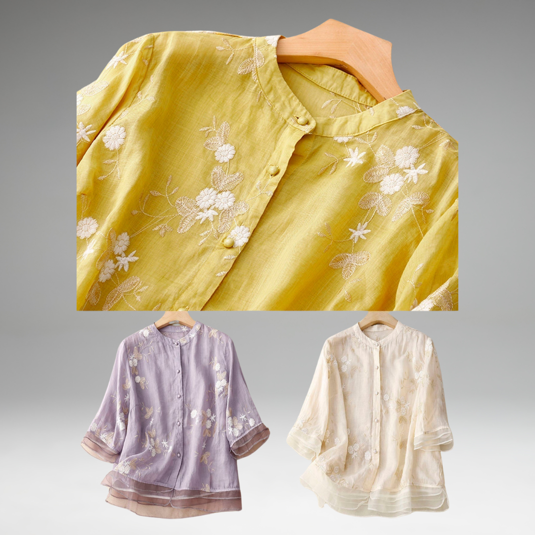 Eloise™ | Blouse Brodée Élégante