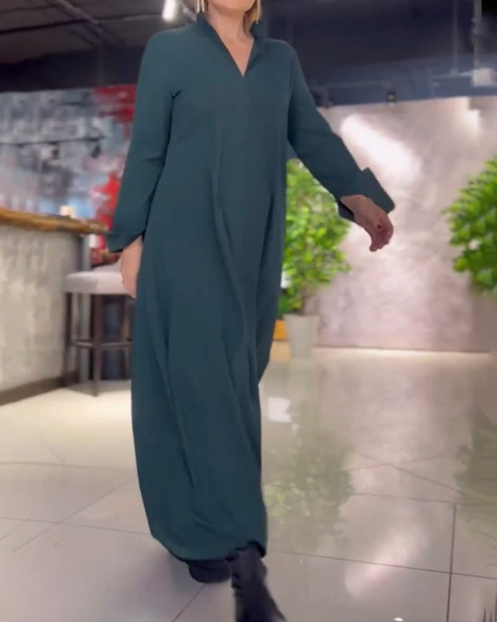 Mila | Robe longue avec fente latérale